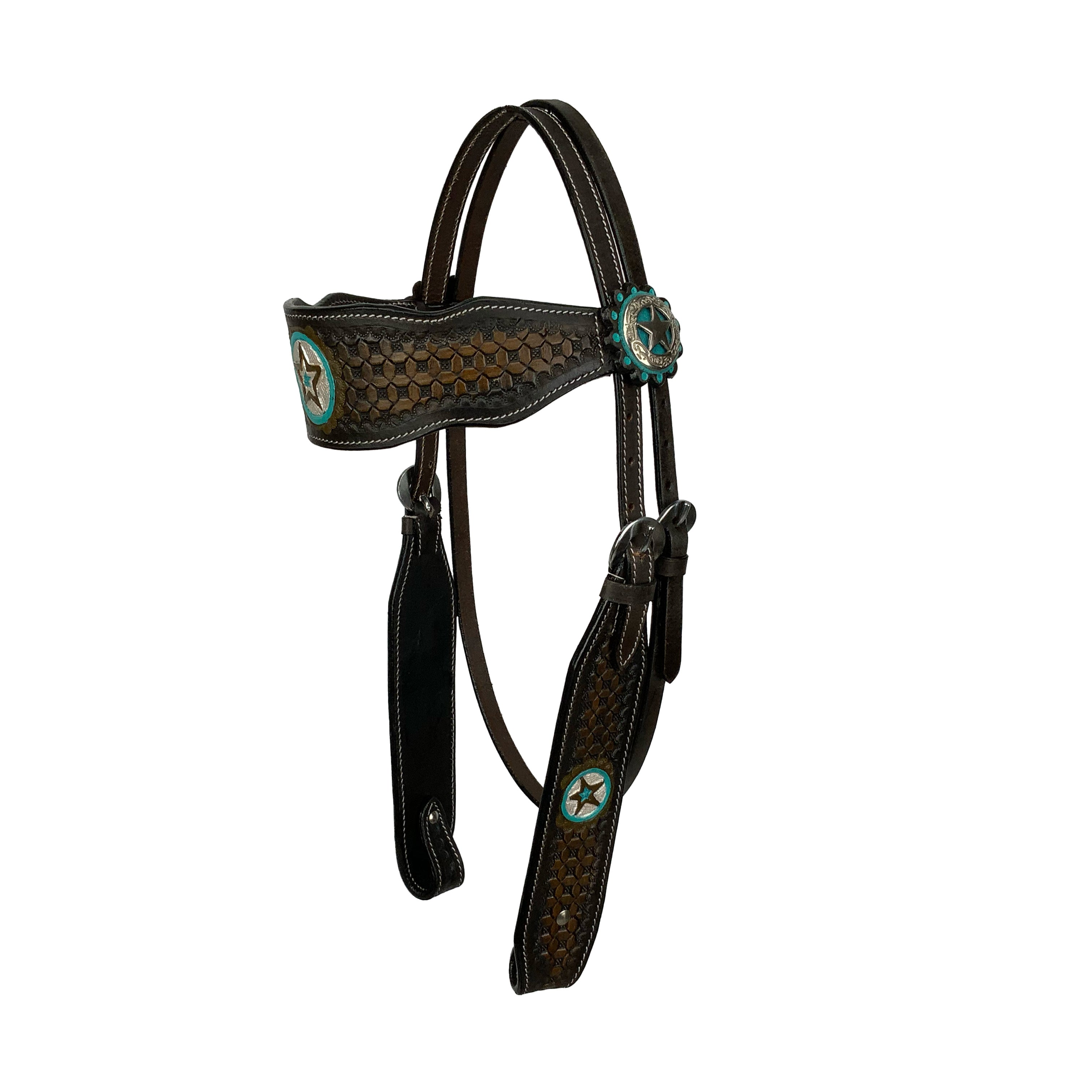 Double T Buckaroo Barrel Style Saddle Set - 12 Inch