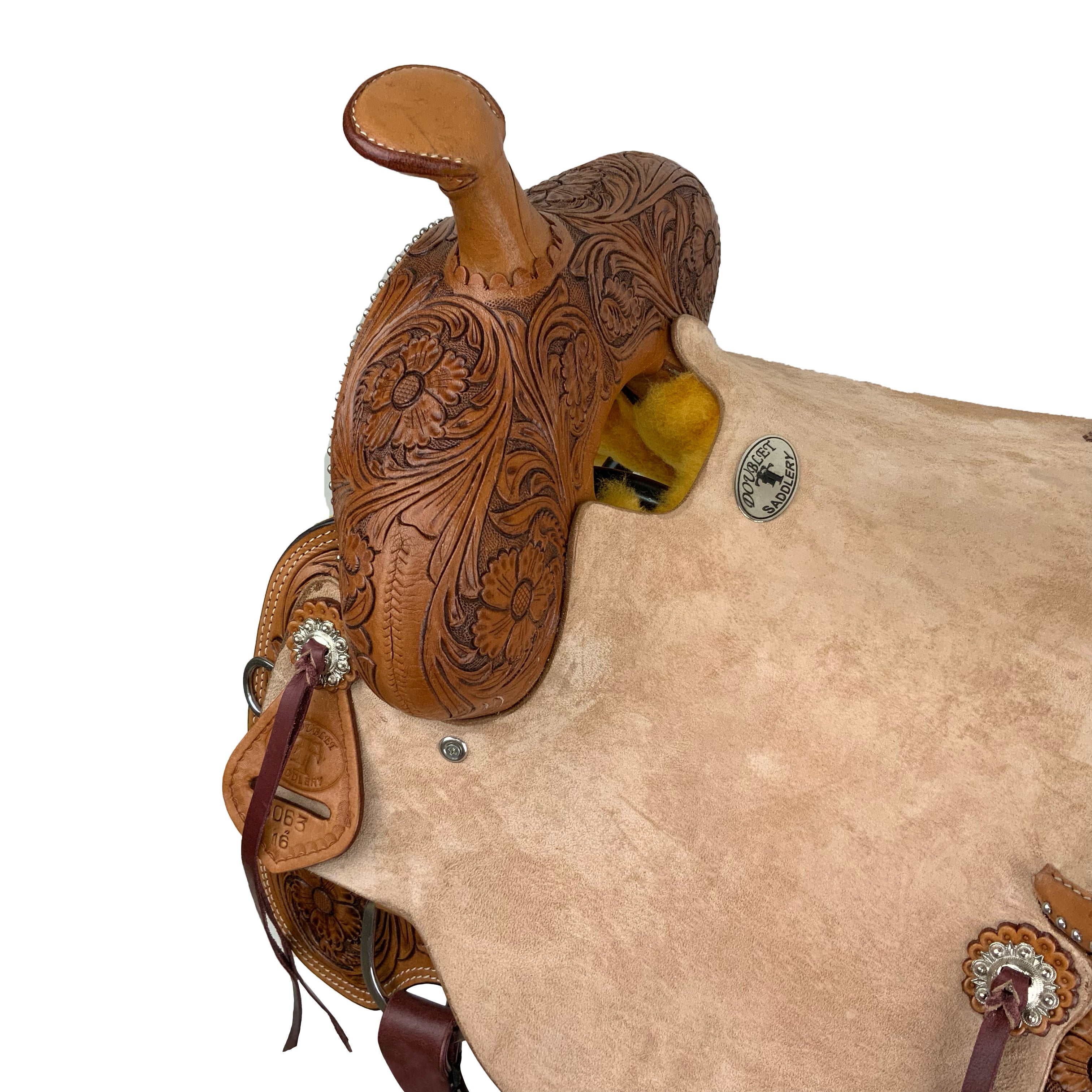 Double T Rustler's Rose Roper Style Saddle - 16 Inch