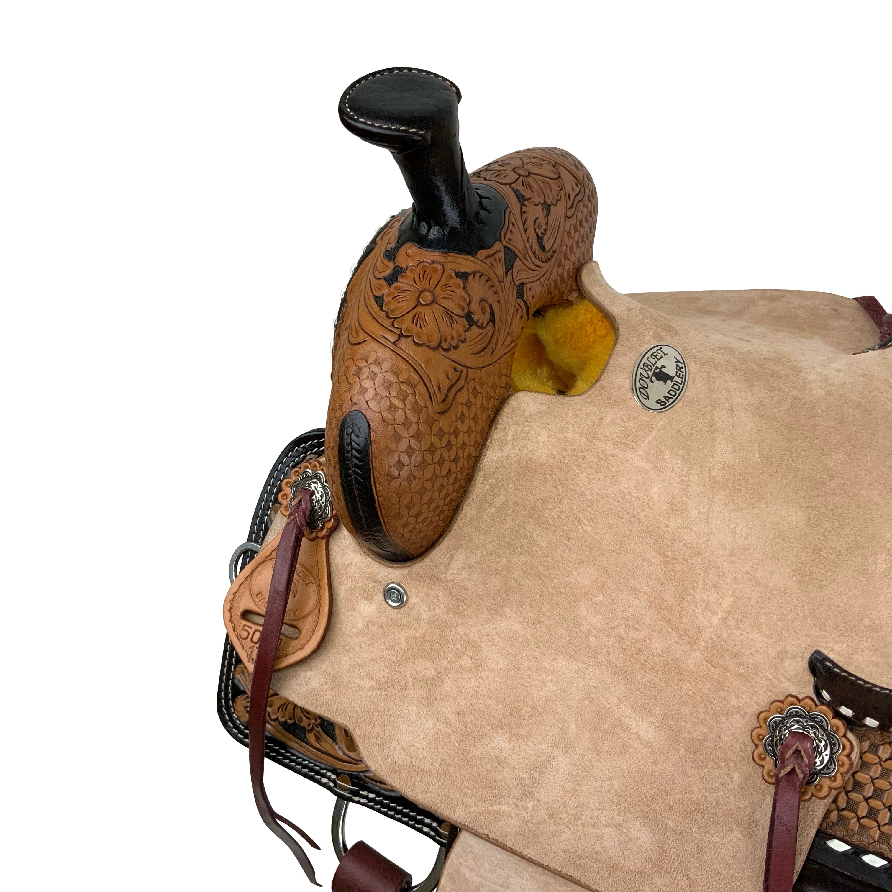 Double T Wildflower Wrangler Roper Style Saddle - 13 Inch
