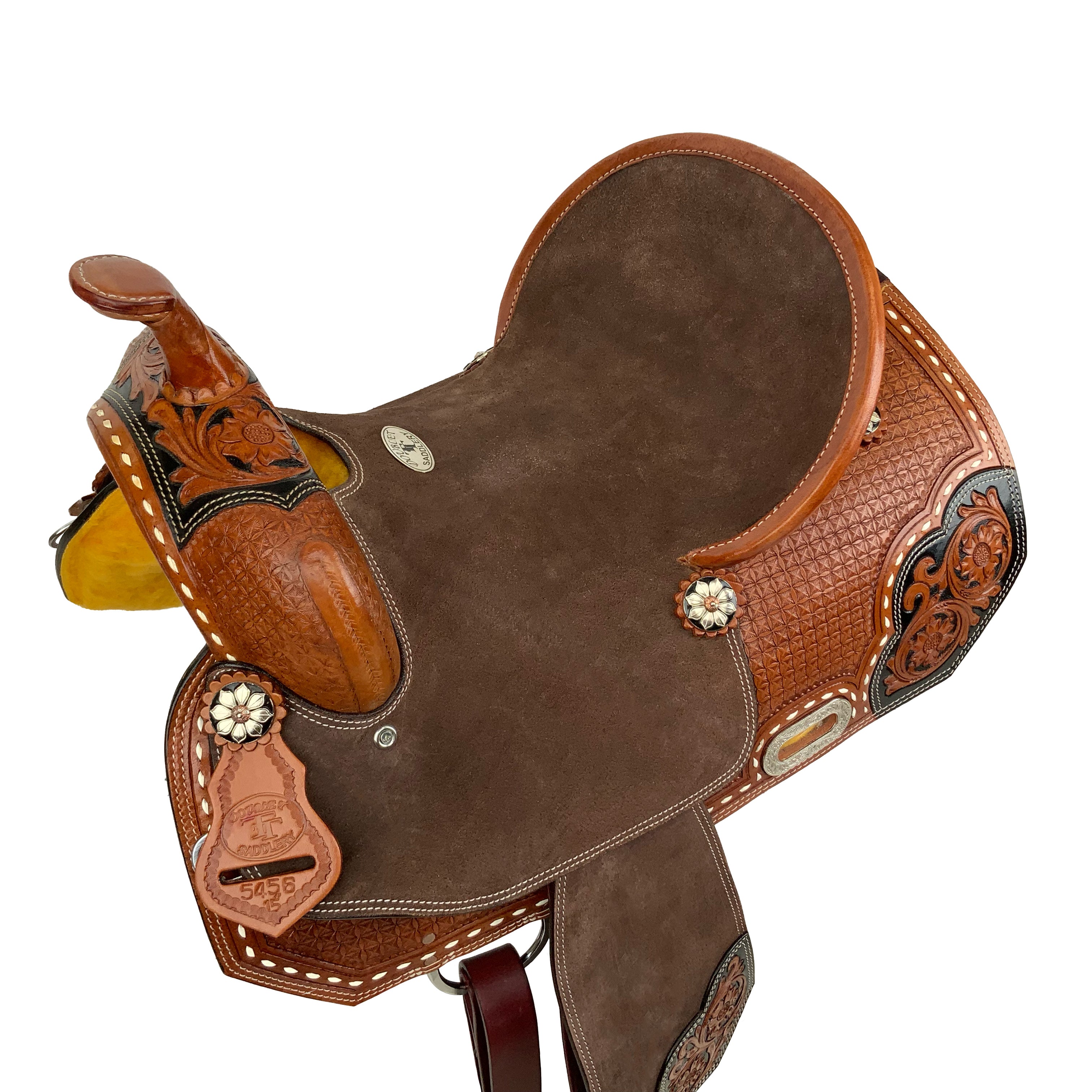 Double T Florence Fusion Barrel Style Saddle - 15 Inch