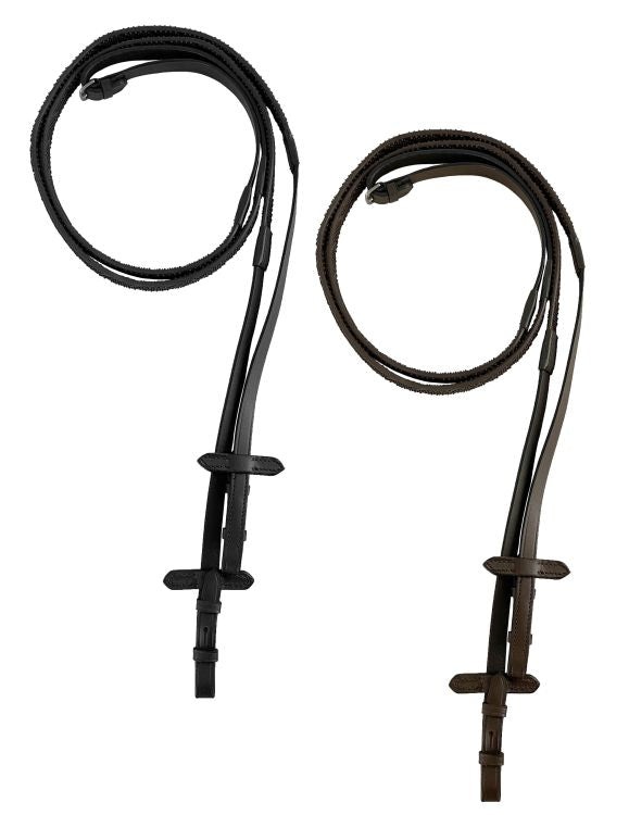 56" Raised Rubber Grip Reins