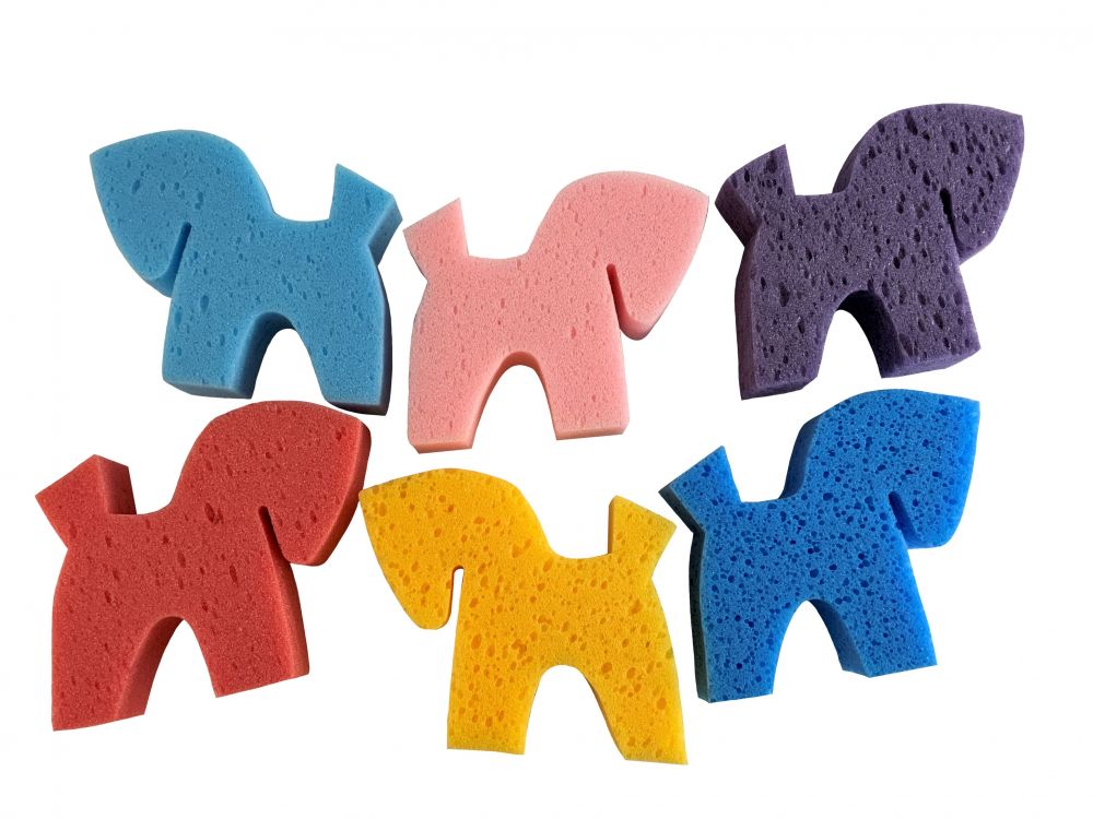 Horse-Shaped Sponge - 6 Pack