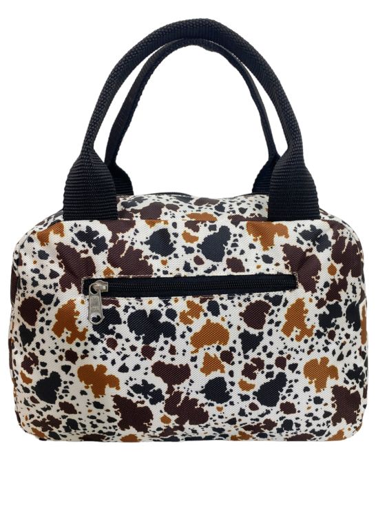 Showman Cow Print Nylon Mini Tote