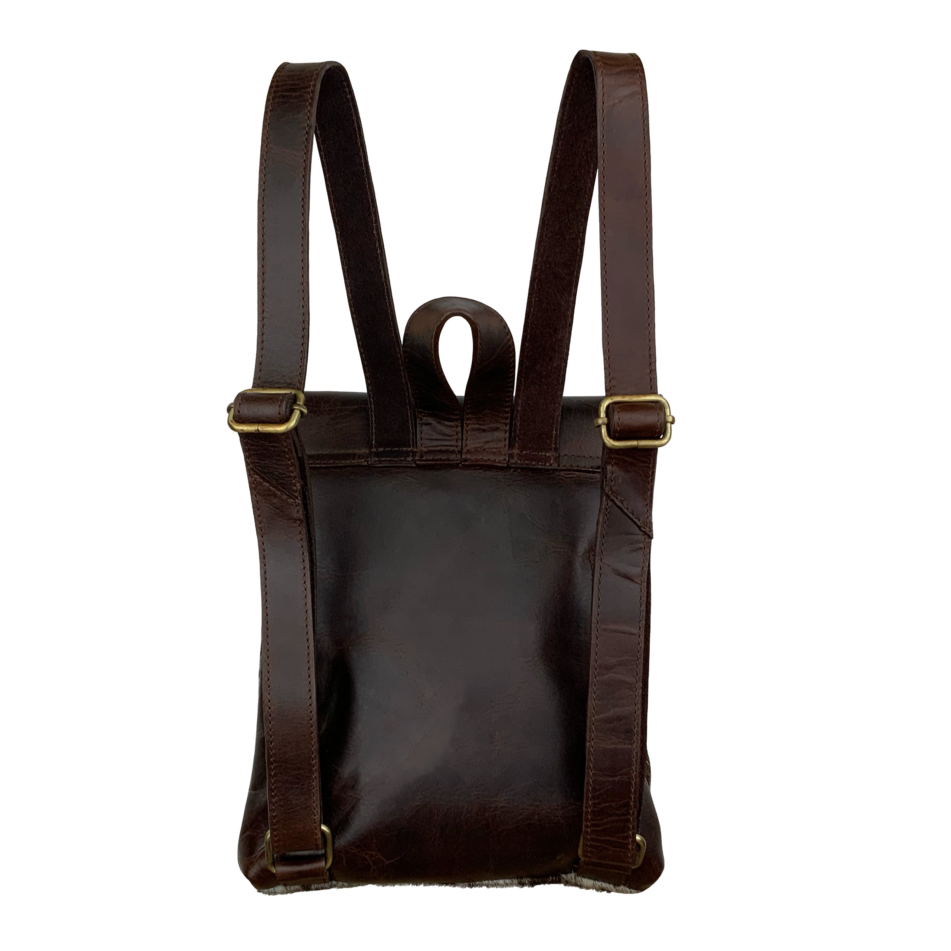 chic leather backpack Klassy Cowgirl Hair on Cowhide Leather Backpack