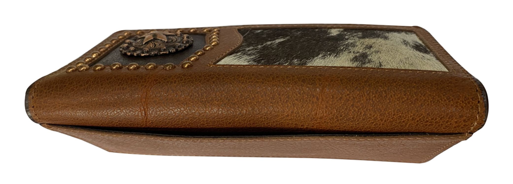 Medium Rodeo Style Leather Hair on Cowhide Bi-fold Wallet