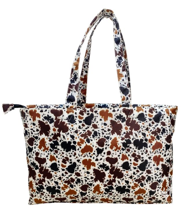 Showman Cow Print Nylon Travel Tote