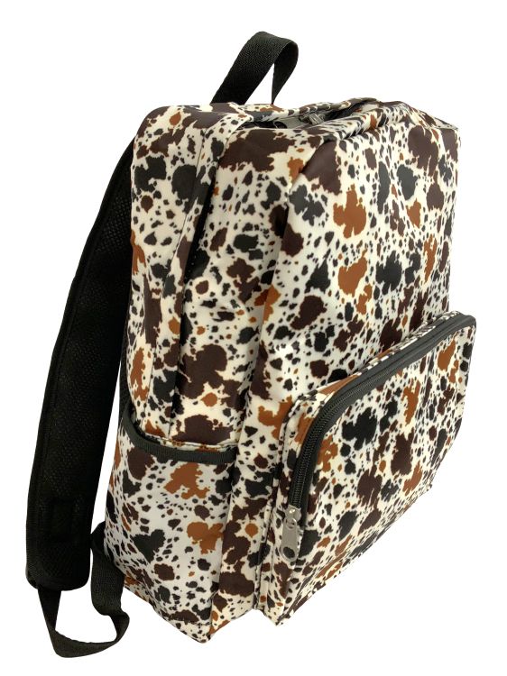 Showman Cow Print Nylon Everyday Backpack