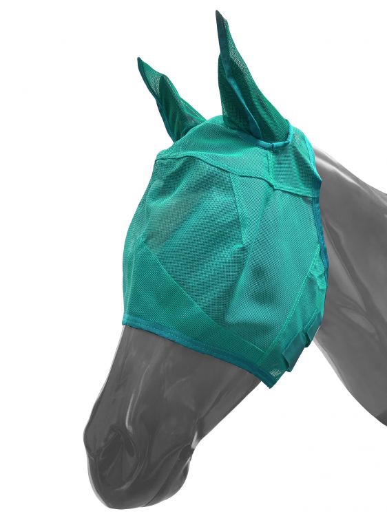 Showman Mesh Rip Resistant Pony Size Fly Mask with Ears and Velcro Closure
