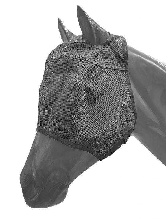 Showman Mesh Rip Resistant Fly Mask No Ears with Velcro Closure