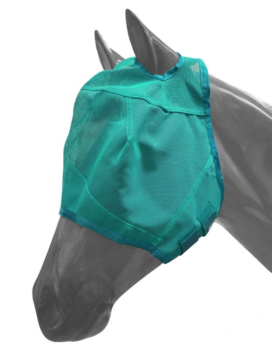 Showman Mesh Rip Resistant Fly Mask No Ears with Velcro Closure