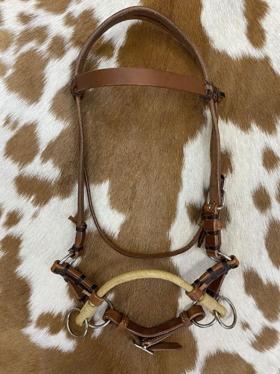 Showman Pony Size Argentina Cow Leather Side Pull