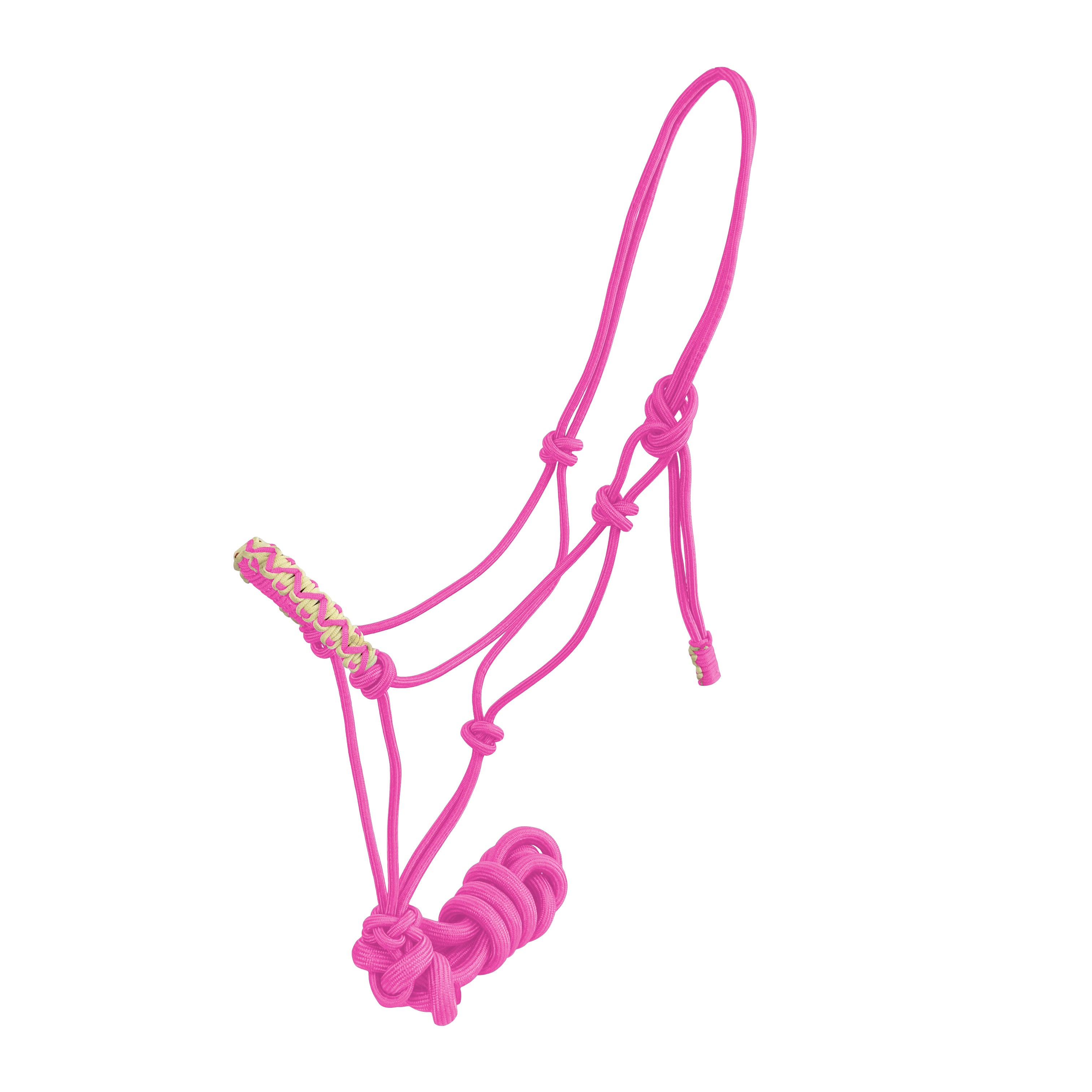 Assorted Braided Nose Cowboy Knot Halter with Lead