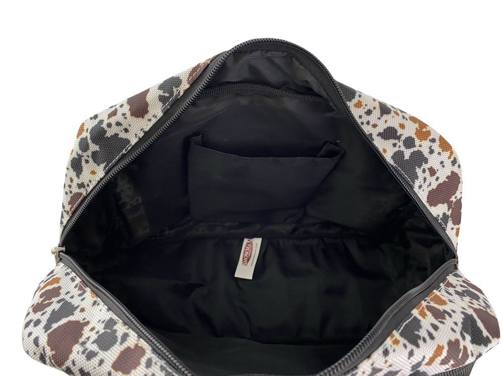 Showman Cow Print Nylon Mini Tote