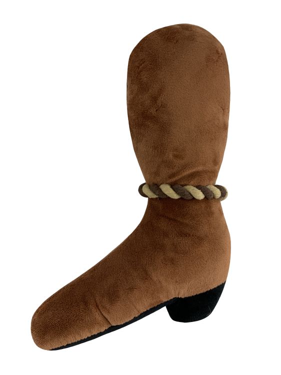Western Plush Squeaky Dog Toy - Cowboy Boot