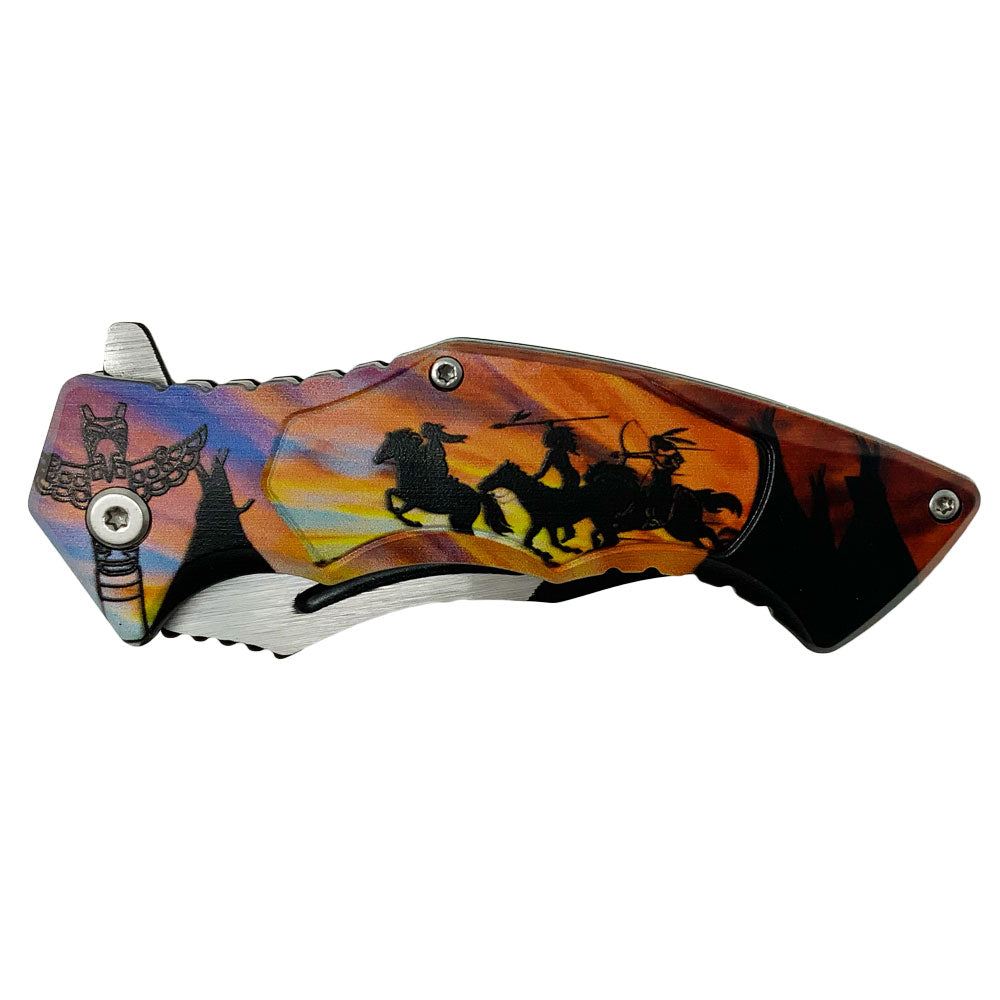 Horizon Riders Stainless Steel Folding Knife