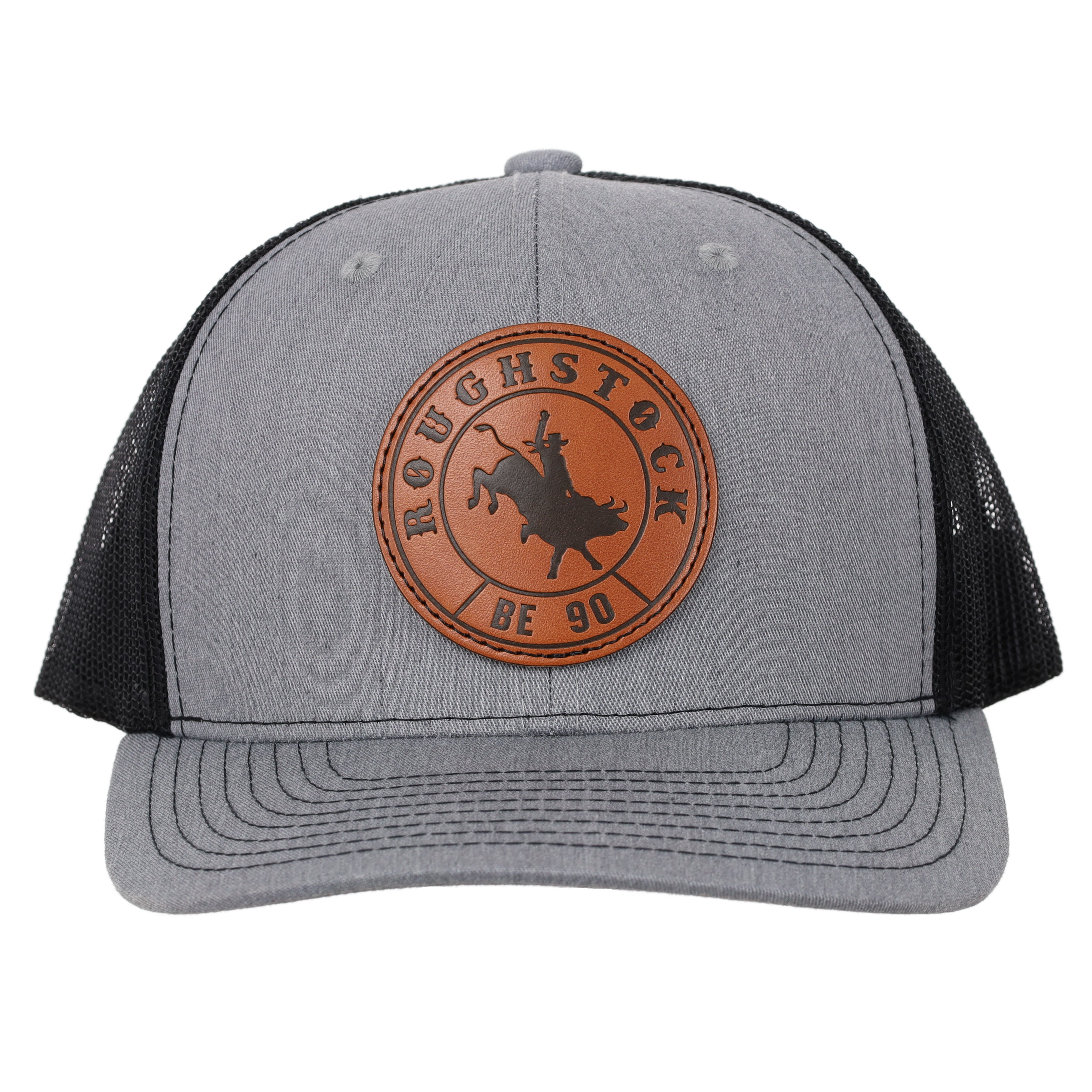 Bull Rider Patch Grey Baseball Cap