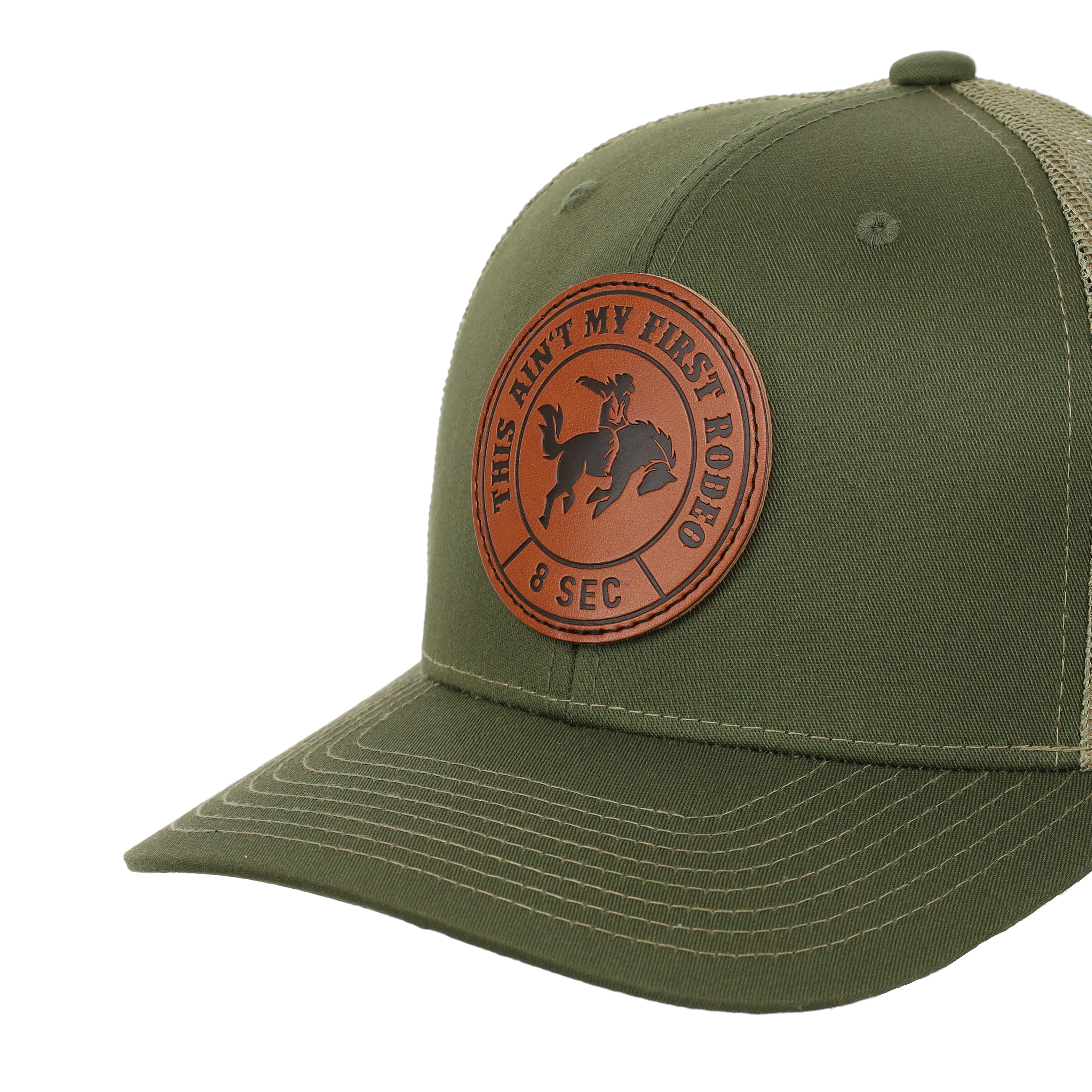 "This Ain't My First Rodeo" Patch Olive Baseball Cap