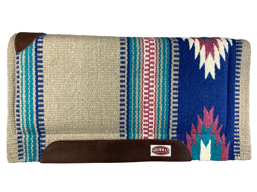 Showman 36" X 34" New Zealand Wool Cutter Style Saddle Pad with felt bottom