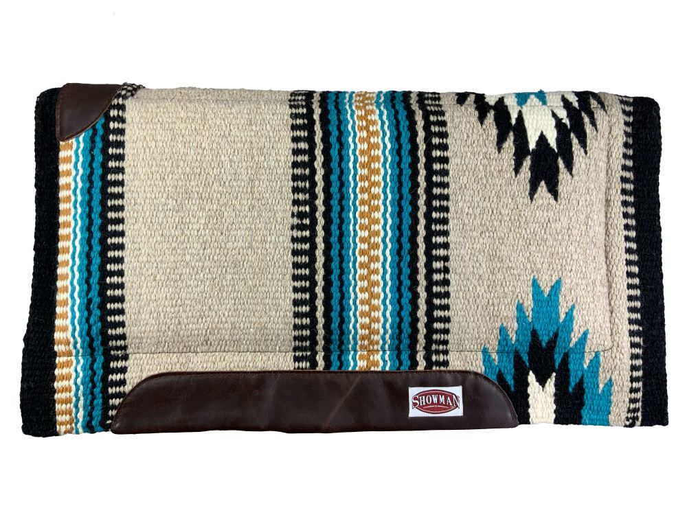 Showman 36" X 34" New Zealand Wool Cutter Style Saddle Pad with felt bottom