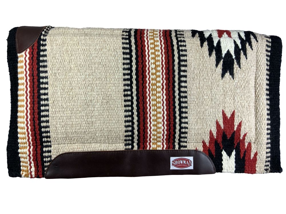 Showman 36" X 34" New Zealand Wool Cutter Style Saddle Pad with felt bottom