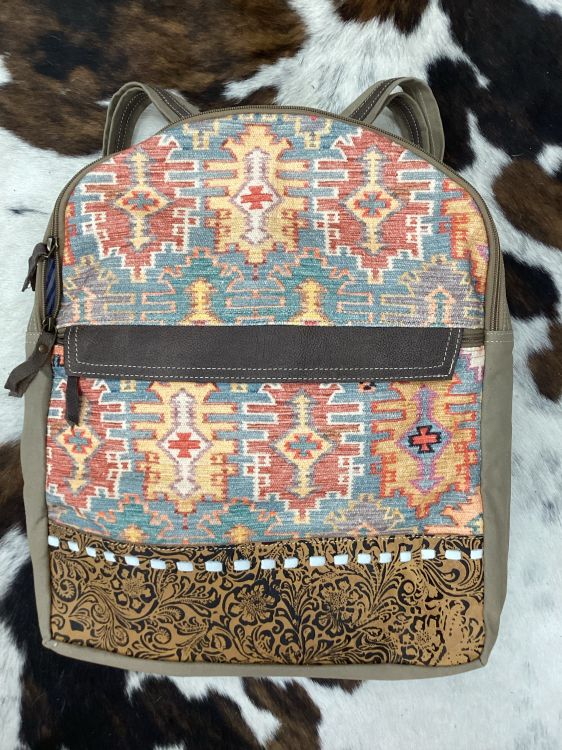 Klassy Cowgirl Southwest Brights Upcycled Backpack