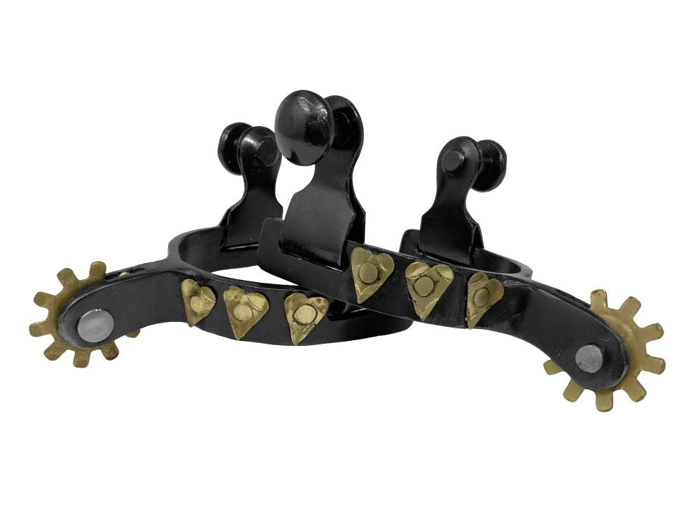 Showman Toddler Black Steel Hearts Spur