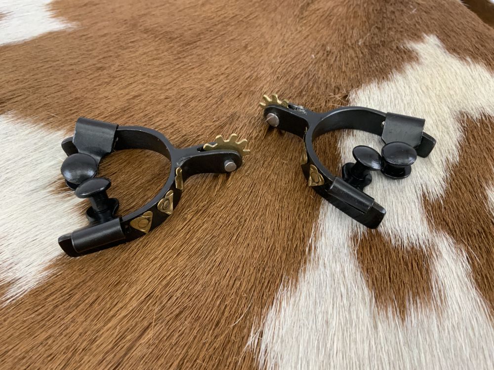 Showman Toddler Black Steel Hearts Spur
