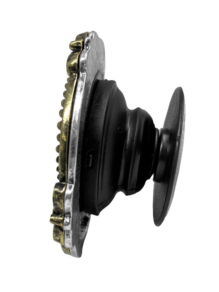 Oval Cross Concho Phone Grip