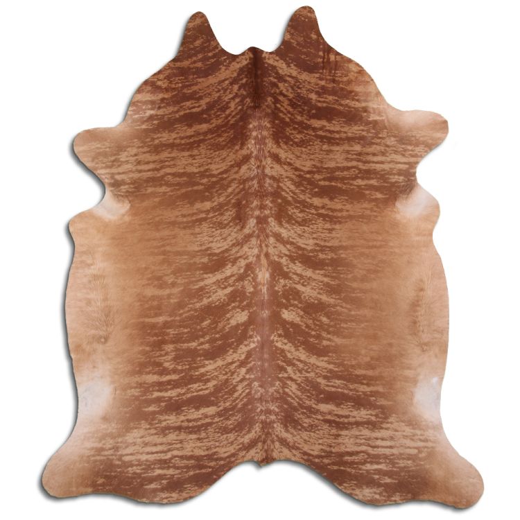 LG/XL Brown, Beige, Black, Tornasol, and Brindle hair on cowhide rugs. Measures approximately 40-45 square feet