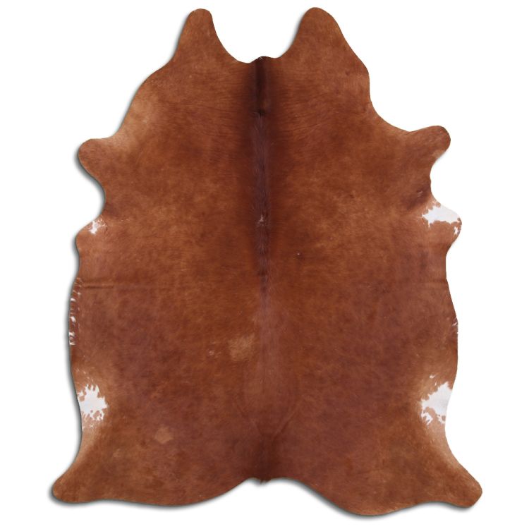 LG/XL Brown, Beige, Black, Tornasol, and Brindle hair on cowhide rugs. Measures approximately 40-45 square feet