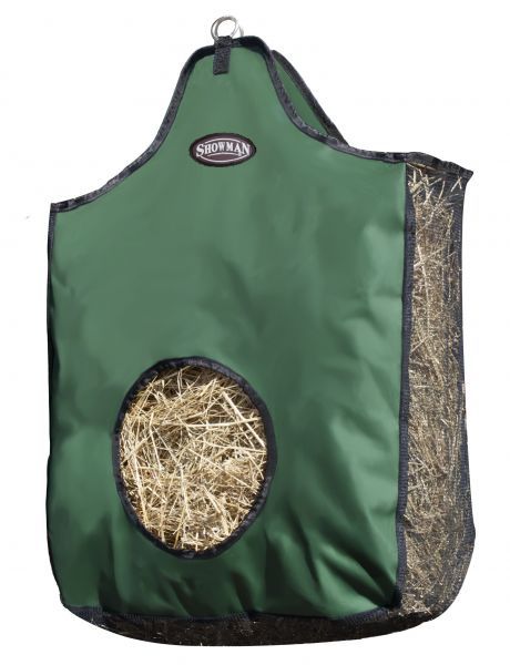 Colorful display of the hay bag in various available colors.