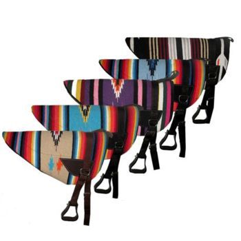 Showman Navajo Bareback Saddle Pad with Kodel Fleece Bottom - View 6