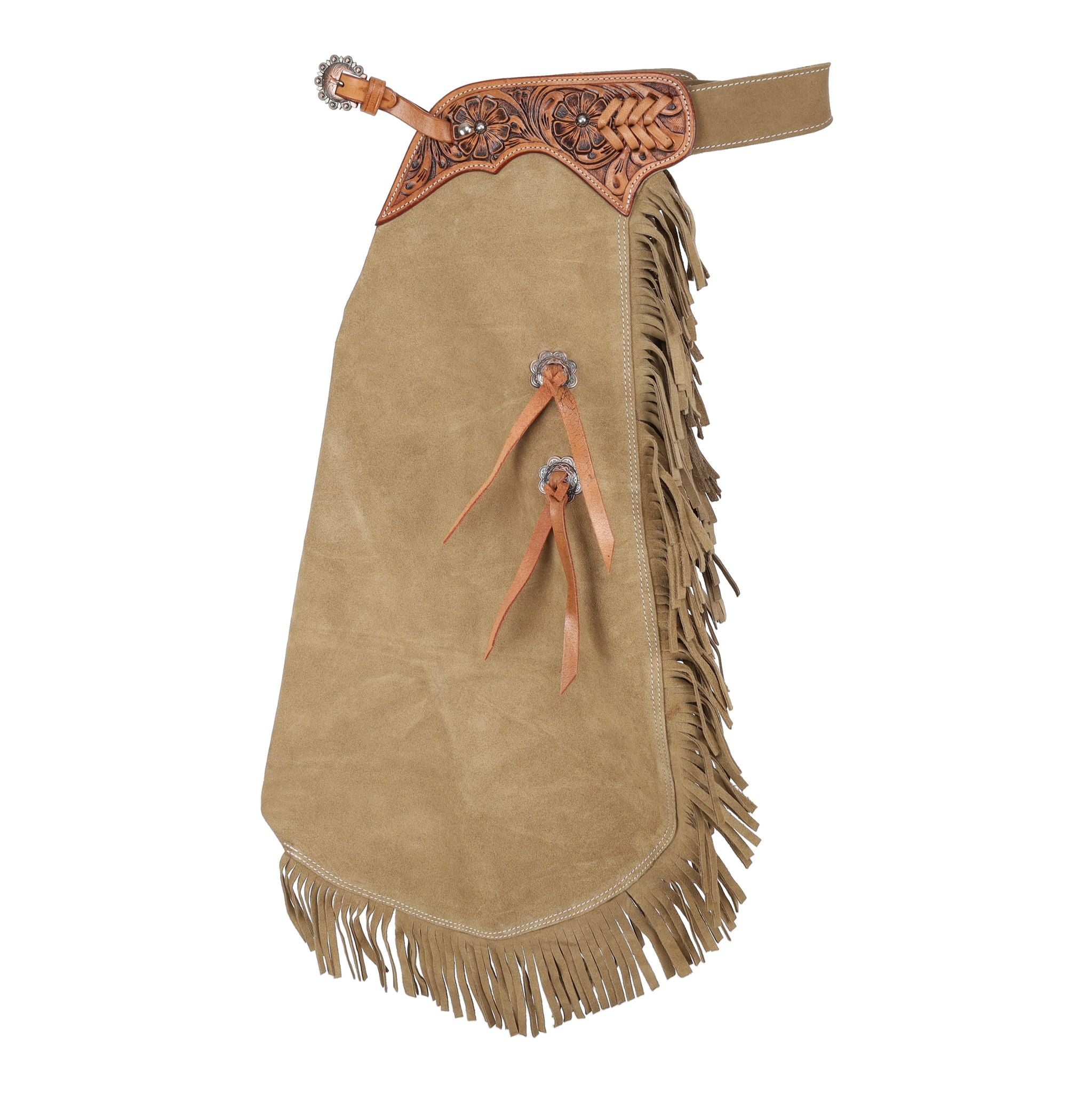 Showman Youth Old Timber Chinks leather youth western riding chinks