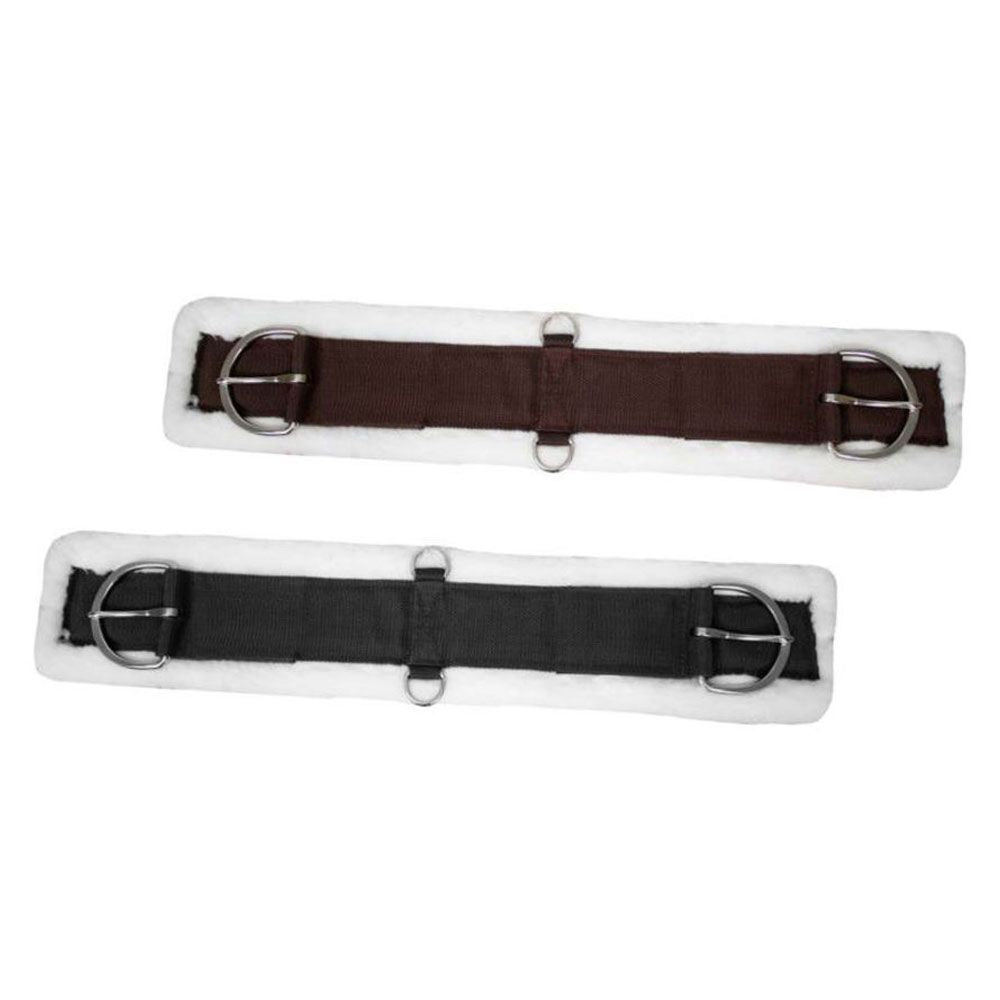 Showman Fleece Super Girth featuring soft fleece bottom for ultimate comfort.