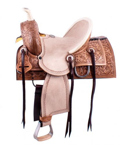 12" Double T Youth Roping Saddle Square Skirted 534312 Youth Saddle Double T   