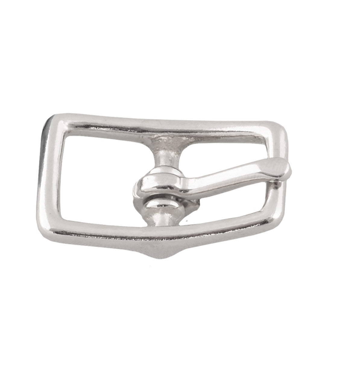 Center Bar Buckle 1/2" Solid Brass/Nickel Plated