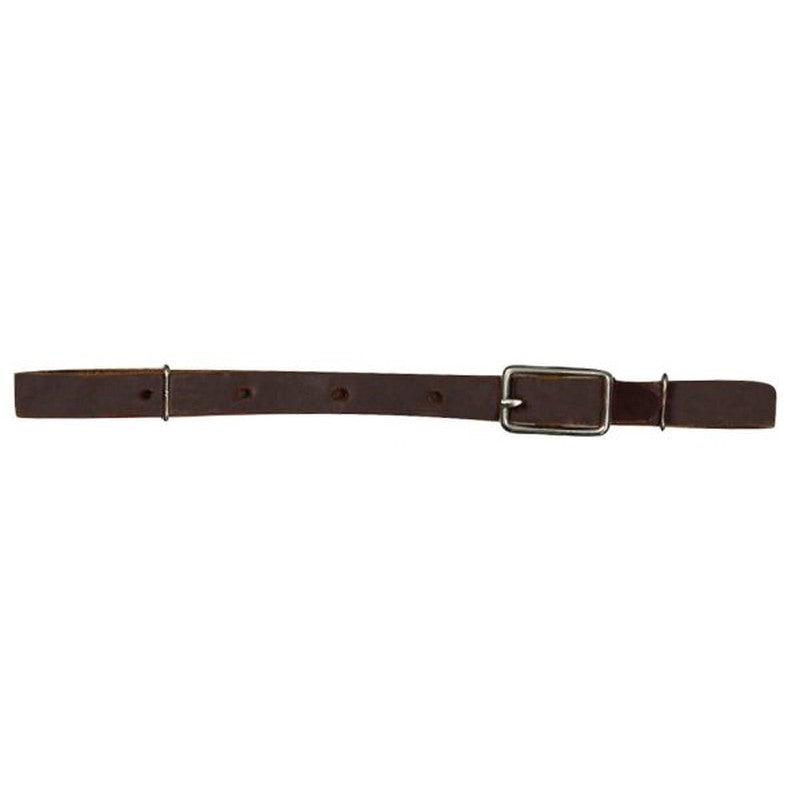 1345: All leather buckle curb strap Bits Showman Saddles and Tack   