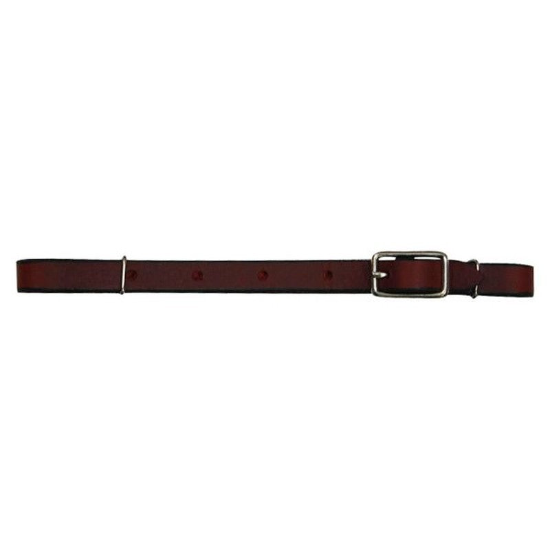 1345: All leather buckle curb strap Bits Showman Saddles and Tack   