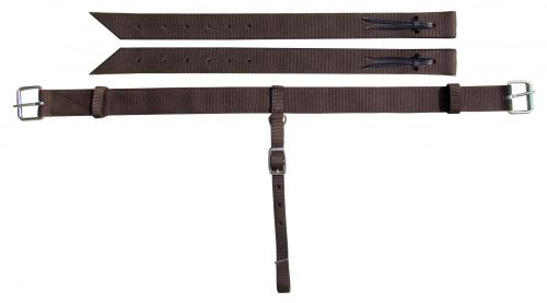 14465: Showman ®  Horse Sized nylon back cinch with roller buckles Cinch Showman   