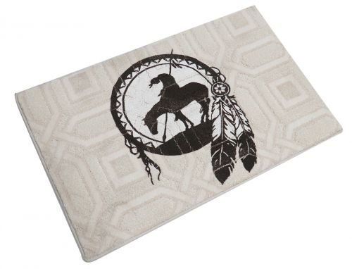 1543: 27" x 18" " The End of the Trail" floor mat Primary Showman Saddles and Tack   