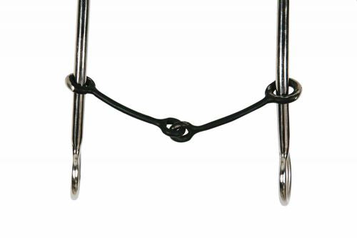 1583: Showman ® Stainless steel sliding gag bit with sweet iron mouth Bits Showman   