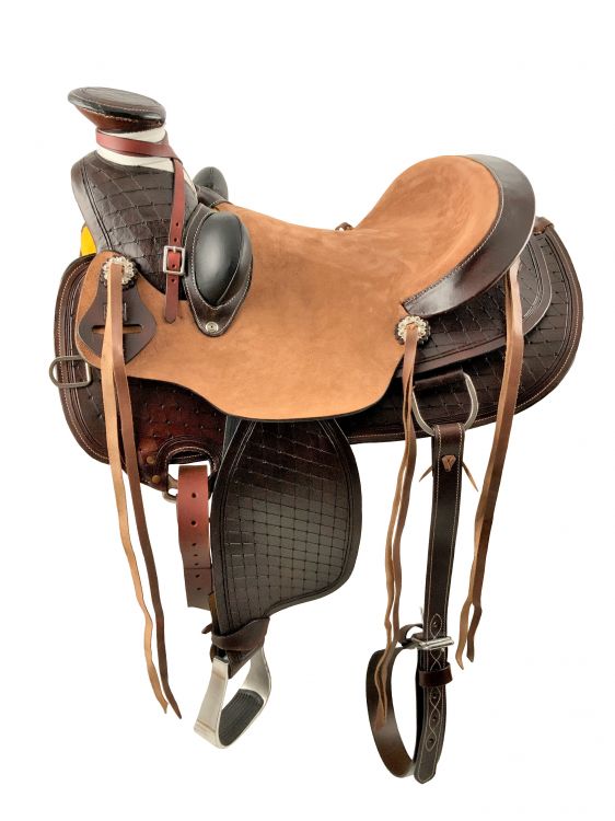 16", 17"  Wade Style Economy Roping Saddle Set Default Shiloh   