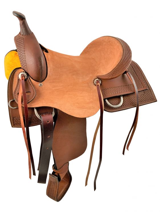 16" Argentina Cow Leather Hardseat Cutter Style Western Saddle  Cutter Style Saddle Shiloh   