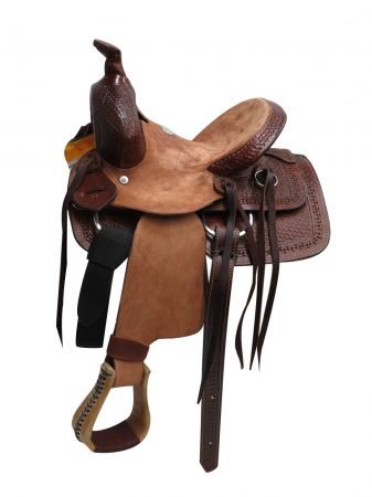 16510: 10" Buffalo  hard seat pony/youth saddle Youth Saddle Buffalo   