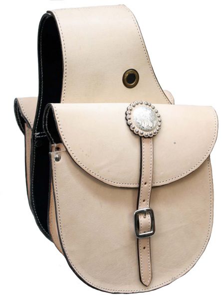 174997: Showman™ top grain leather saddle bag with single buckle closure Saddle Bag Showman   