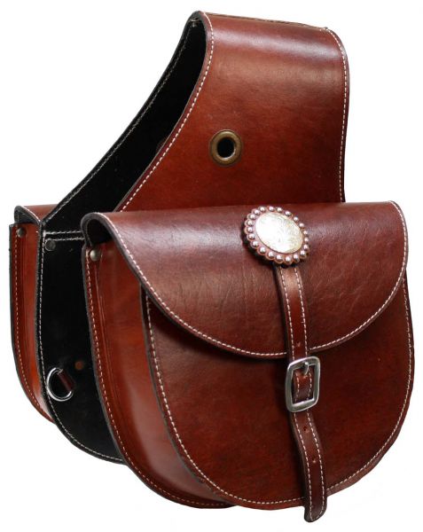 Amazon.com: Showman Medium Oil Leather Saddle Bag w/Tooled Feather Design  in Dark Oil! NEW HORSE TACK! : Sports & Outdoors