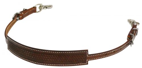 175886: Showman ® Basket weave tooled wither strap Wither Strap Showman   