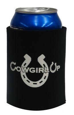 175924: Cowgirl Up drink koozie Primary Showman Saddles and Tack   