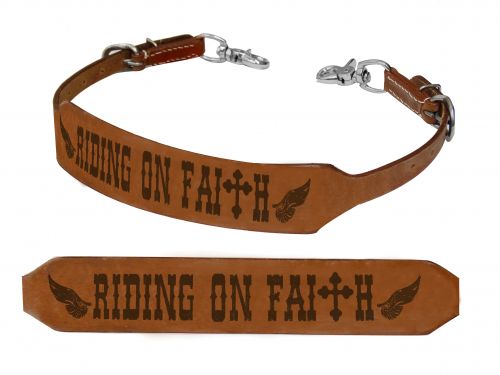 175995: Showman ® Riding on Faith branded wither strap Wither Strap Showman   