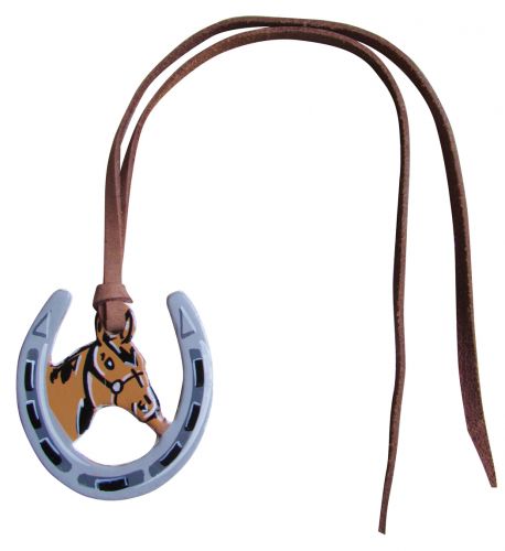 176676: Hand Painted Tie on Horseshoe Primary Showman Saddles and Tack   